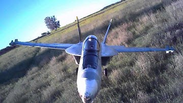 RCDOX 2012 FA 18 EXCEED NOE nap of earth Jet crash RC plane