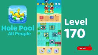 Hole Pool All People Level 170 Walkthrough 🎯 | Color Match Puzzle Gameplay | Mini Boss