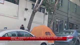 Number of homeless tents in San Francisco hits 5-year low, according to mayor