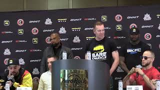 Mike Perry vs "Let Me Bang Bro" Julian Lane BKFC press conference trash talk highlights