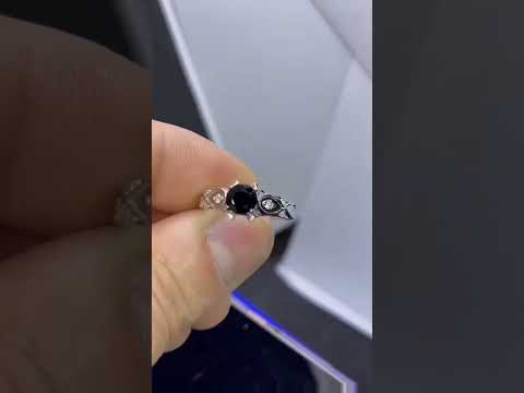 Black Moissanite Celtic