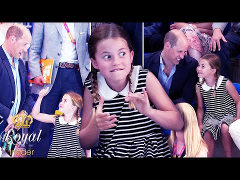 Video OMG! Princess Charlotte steals swimmers' attention at... - youtube