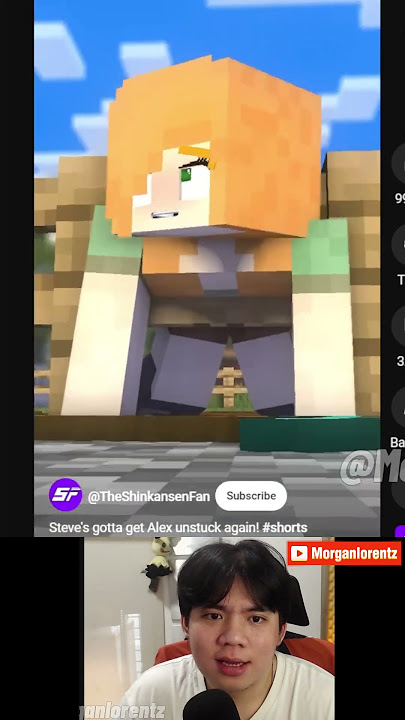 Why is this Minecraft animation so SUS!!! 12 #minecraft #morganlorentz