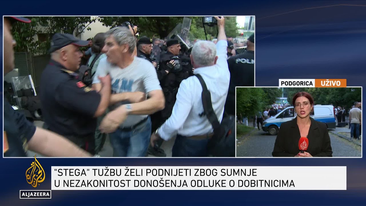 بودغوريتسا: حادث أثناء الاحتجاج على منح بيشير فوكوفيتش
