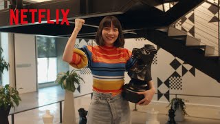 Non Checks 5 Things Off Her Bucket List At Netflix's LA Office [Subtitled]
