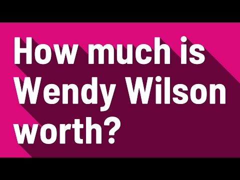 Videó: Wendy Wilson Net Worth