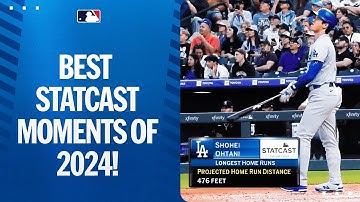 Relive the BEST Statcast moments of 2024 (480-foot home runs, 105-MPH pitches)!