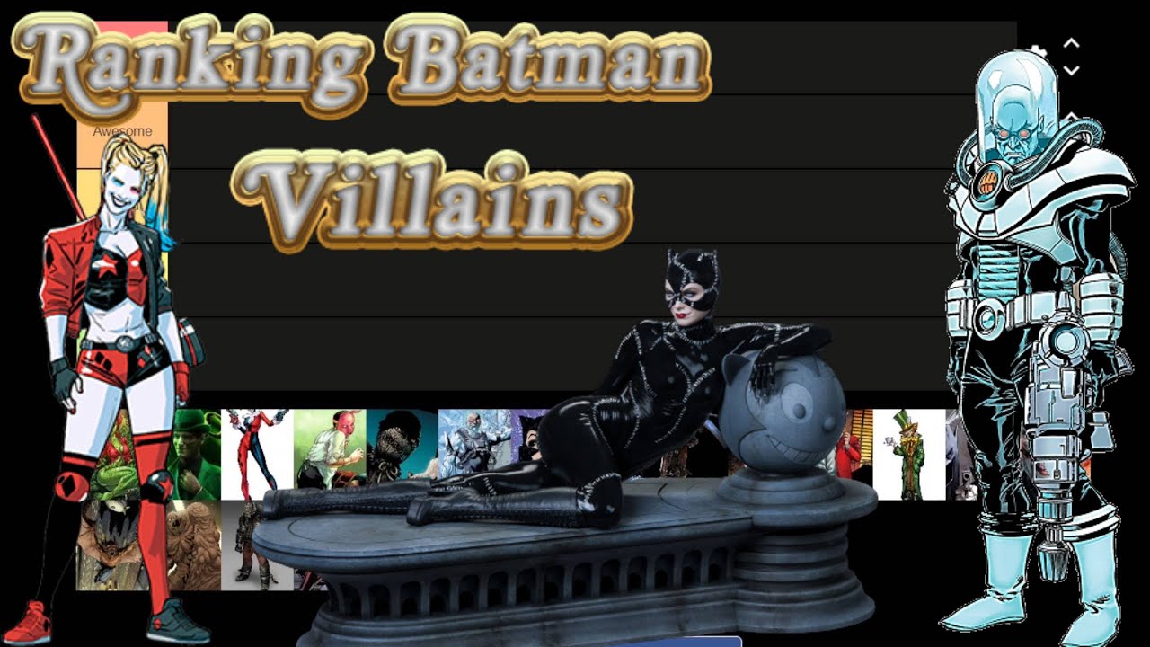 Ranking Batmans Most Famous Rouges! Over 20 Batman Villains! YouTube