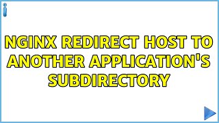 Nginx redirect host to another application's subdirectory