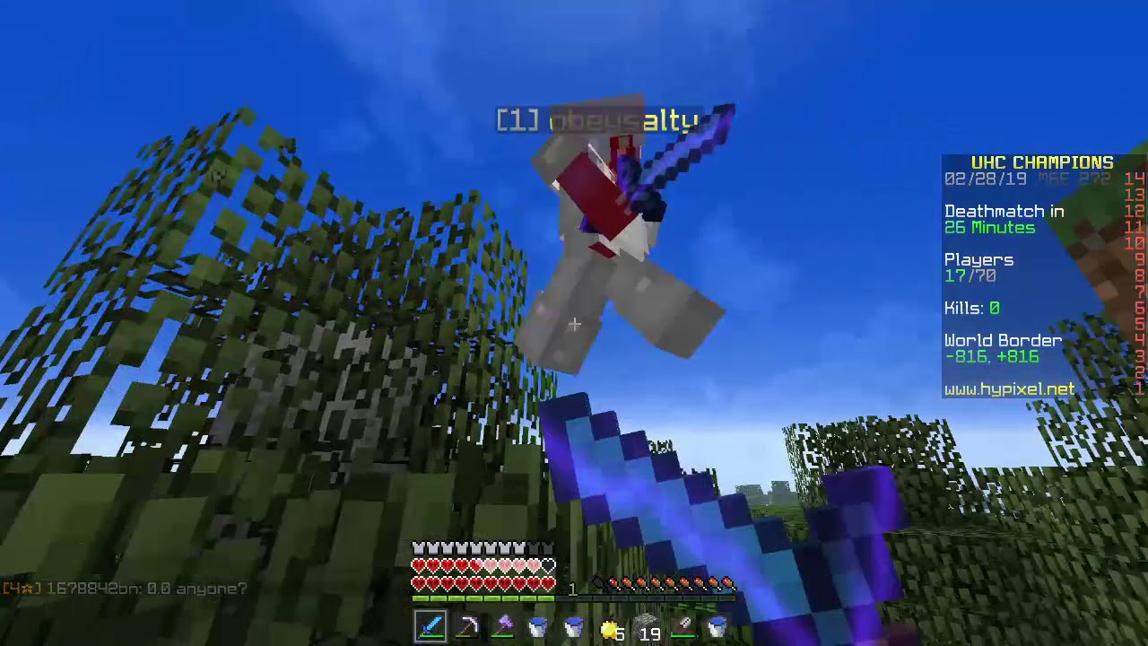 Hypixel Solo Uhc highlights! (first win!)