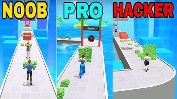 NOOB vs PRO vs HACKER ||MONEY RUN 3D|| (FORT)All Levels Gameplay Android,ios (Level  5 - 6)