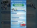 Selenium Introduction | #selenium#seleniumwebdriver#softwaretesting #opensource #aitesting #ai #job