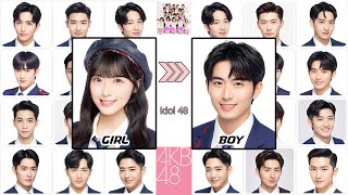 Female Idol Turned Into a Male Idol – SHOCKING AI Transformation! | AKB48 & Idol 48