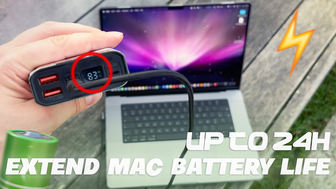 How to Charge MacBook Pro/Air Charger - How to Charge your Computer Outside Bank - YouTube