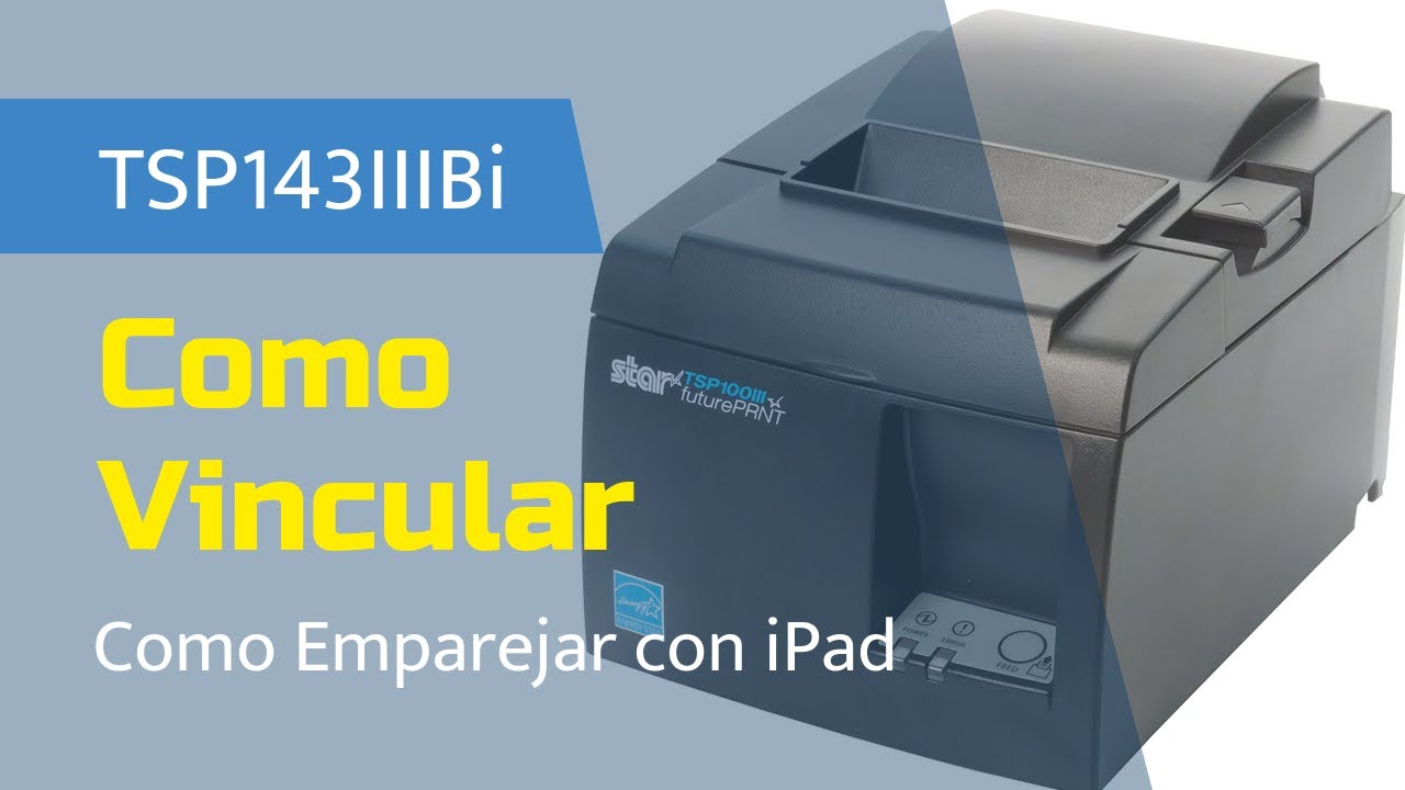 Impresora de Tickets para Punto de Venta Square usando Ipad / Star  Micronics TSP143IIIBi / 39472110 - YouTube
