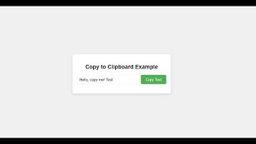 Copy to Clipboard Feature with HTML, CSS, and JavaScript | Step-by-Step Guide