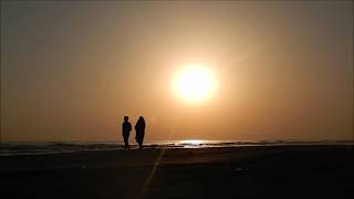 طلوع خورشید در ساحل زیبای اوشیان Sunrise in coast of Caspian sea