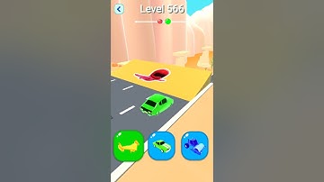 Shape-Shifting 2 GAMEPLAY Level No #566 Walkthrough - New Update Car Racing #Shorts #ShapeShifting