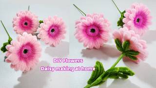 DIY Pink Daisy Flower 🌸 Easy Handmade Flower Craft at Home | Bloom Craft Studio screenshot 3