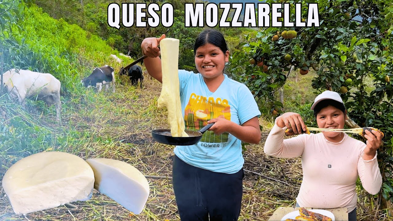 De esta manera hacemos el queso MOZARELLA en el campo - NATHALIA
