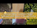 Review Saker Cordless Hedge Trimmer-20V Electric Shrub Trimmer Grass Shears Handheld Grass Cutter, H