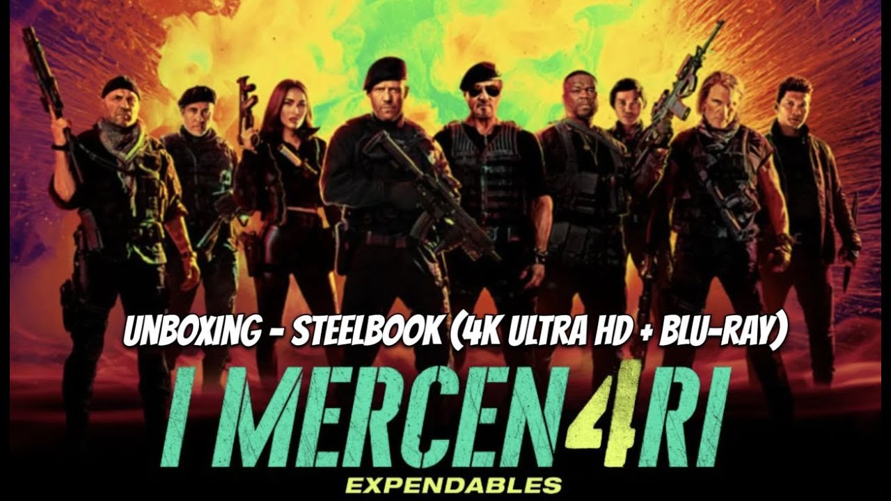 Unboxing - I Mercen4ri - Expendables - Steelbook (4K Ultra HD + Blu-ray) - Mercenari  4 