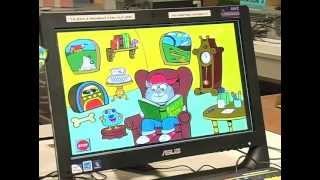At the Library: Early Literacy Station
