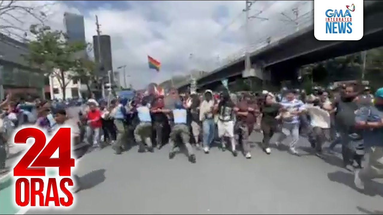Mga raliyista at pulisya, nagkagirian sa ika-40 anibersaryo ng EDSA People Power... | 24 Oras
