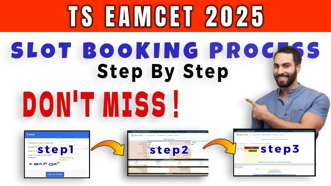 👉 TS EAMCET 2025 Certificate Verification: Slot Booking, Documents ...