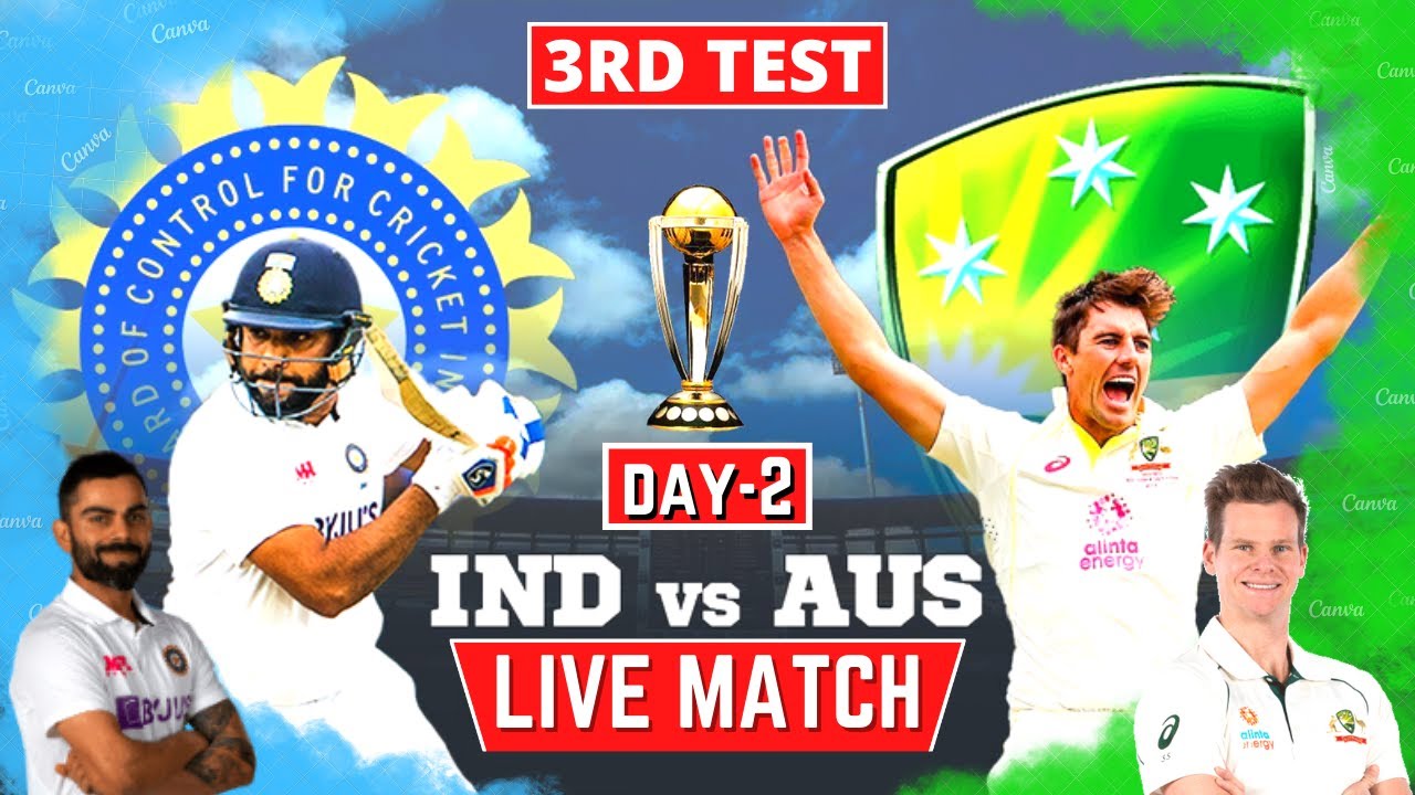 IND VS AUS 3RD TEST LIVE IND VS AUS TEST SERIES BORDER GAVASKAR
