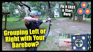 Barebow Archery Grouping | How to Shift Groups Left or Right on the Target