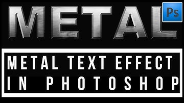 Metal Text Effect In Photoshop | Step By Step