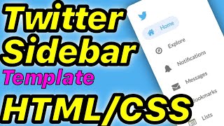 Building Twitter's Sidebar from Design to HTML/CSS (Free Template)