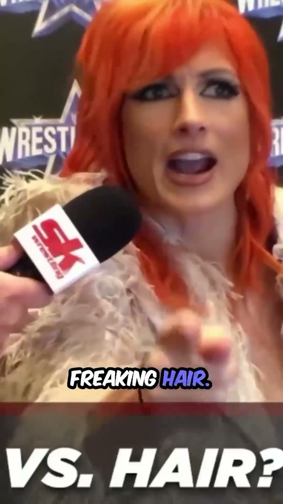 Why Becky Lynch wanted hair vs hair match with Bianca Belair #wwe #beckylynch #biancabelair #shorts