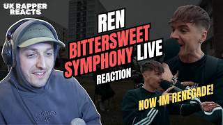 RAPPER REACTS to REN - BITTER SWEET SYMPHONY (LIVE) 🇬🇧 | Music Reaction | Zee TV