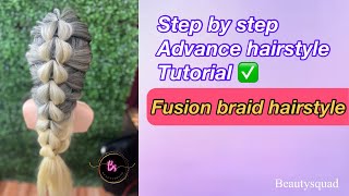 Fusion Braid Hairstyle 