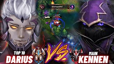 DARIUS VS KENNEN TOP LANE BATTLE , HOW TO COUNTER KENNEN NEW BUILD WILD RIFT