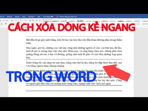 Video: Làm cách nào để xóa dấu gạch ngang?