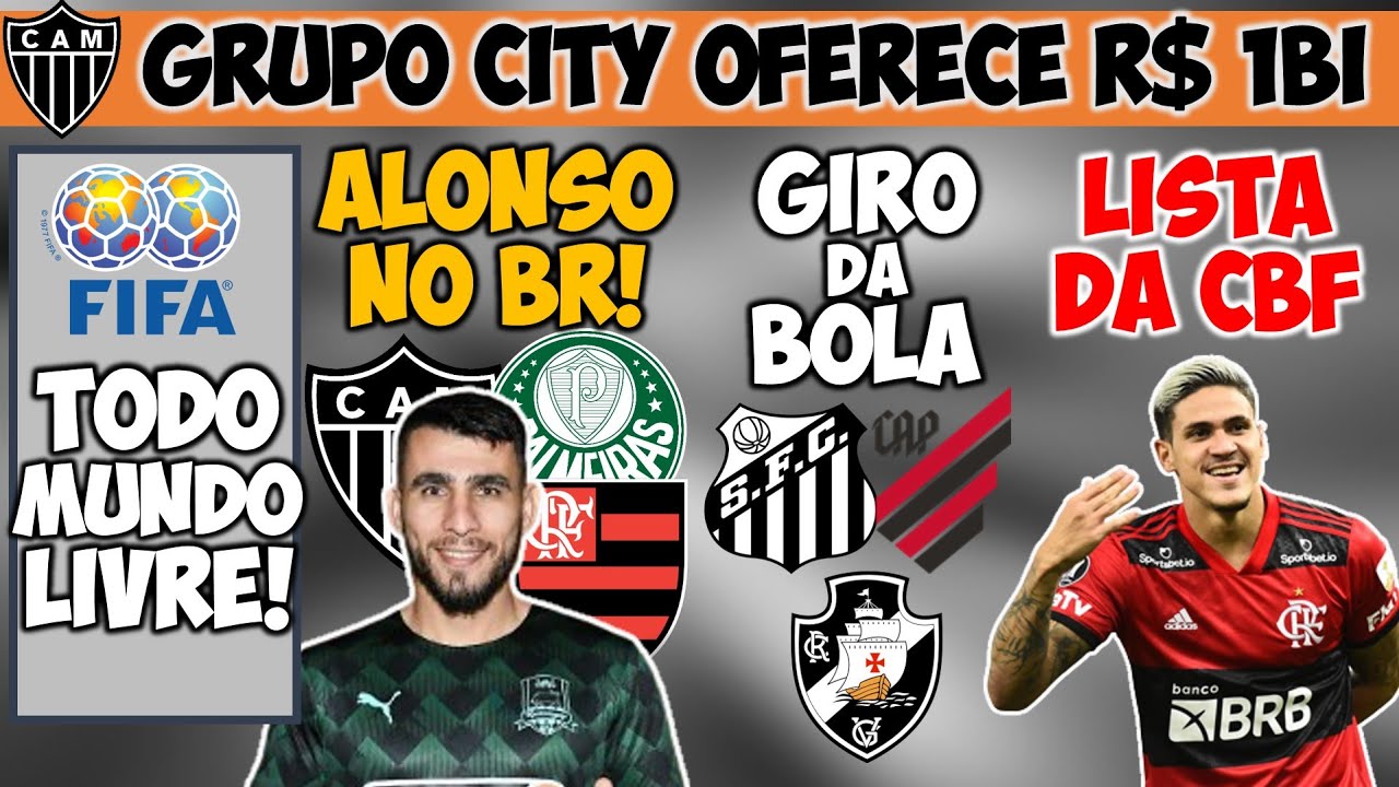 FIFA LIBERA NERES, TETÊ, PEDRINHO, MAYCON; BRIGA P/ ALONSO! CITY QUER GALO! PEDRO, PEIXE, VASCO, CAP