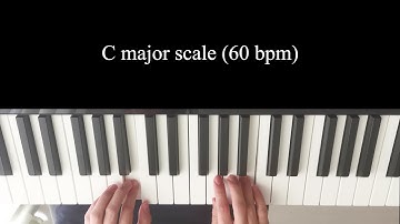 C major scale | 60 bpm | My Piano Journey 001