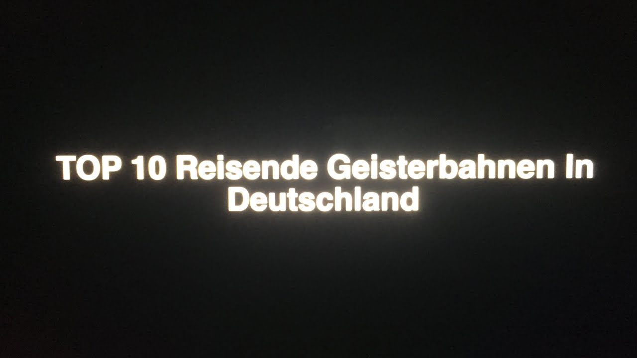 TOP 10 Transportable Geisterbahnen In Deutschland
