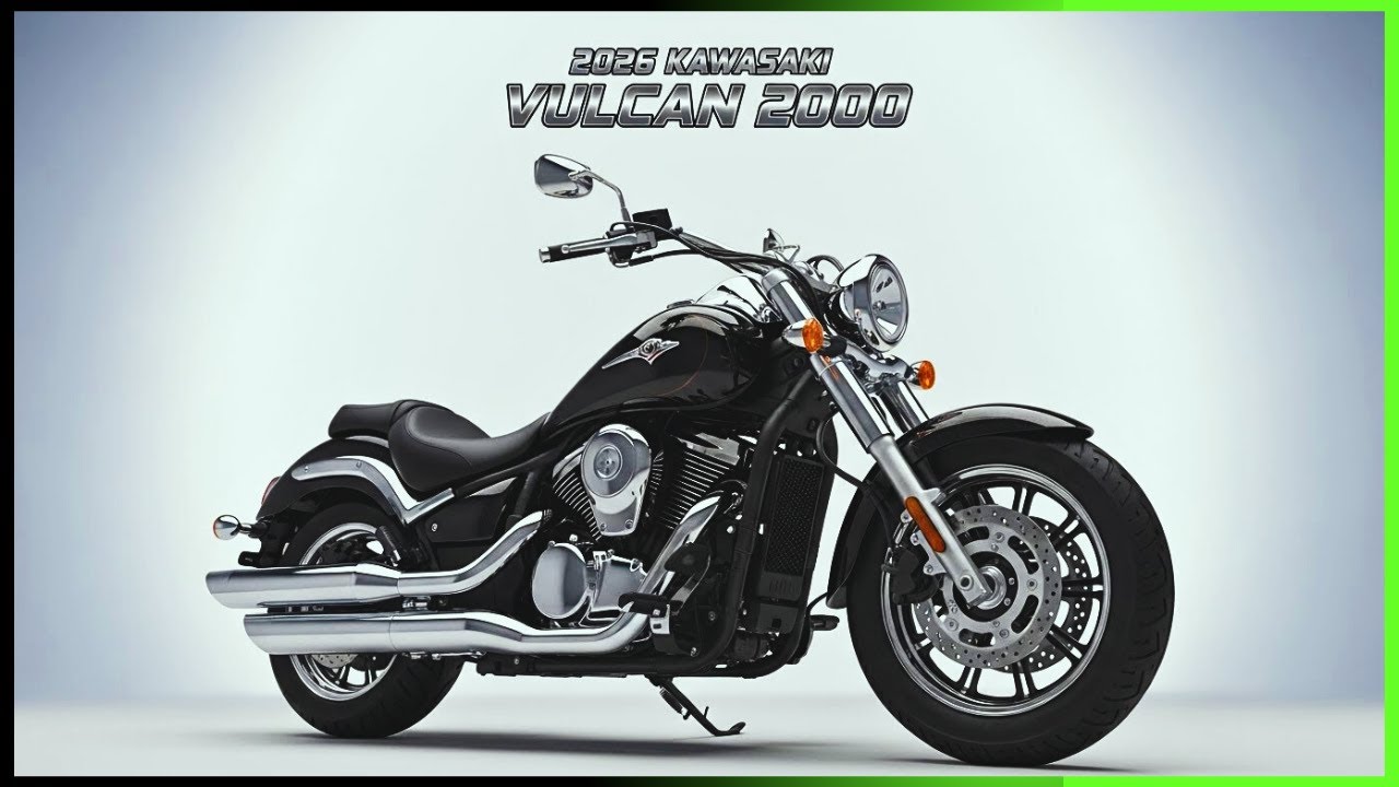 Оно вернулось! Kawasaki Vulcan 2000 2026 года – самый большой V-образный двухцилиндровый мотоцикл...