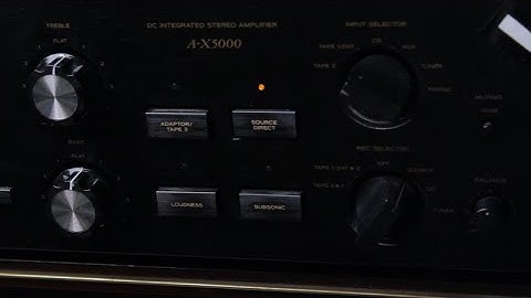 The TSLC 20 : TEAC A-X5000 amplifier sound demo