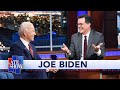 Colbert Questions Biden About Being a "Gaffe Machine"