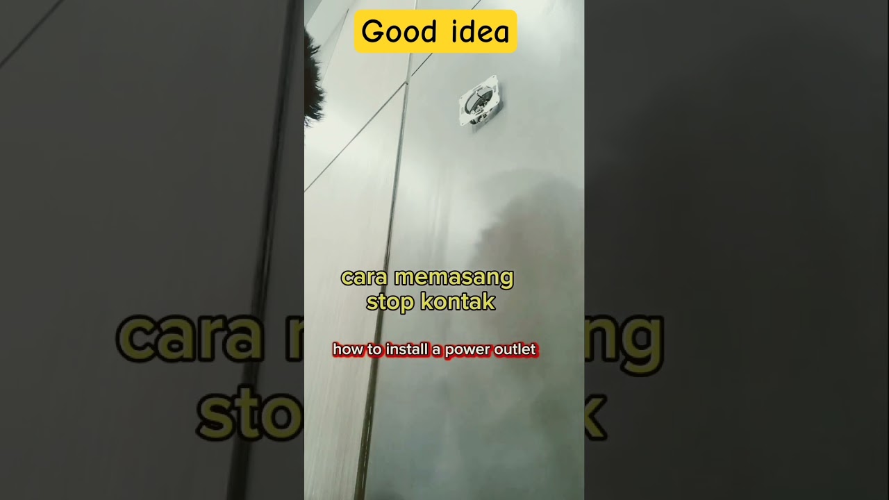 good idea || how to install a power outlet 