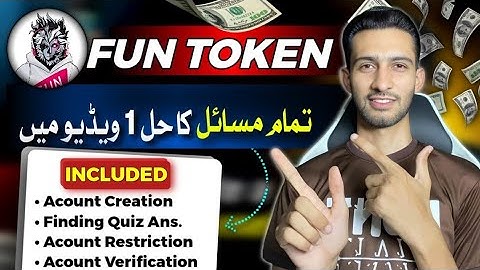Fun Token Telegram Bot all Issue Solved || Fun Token Details