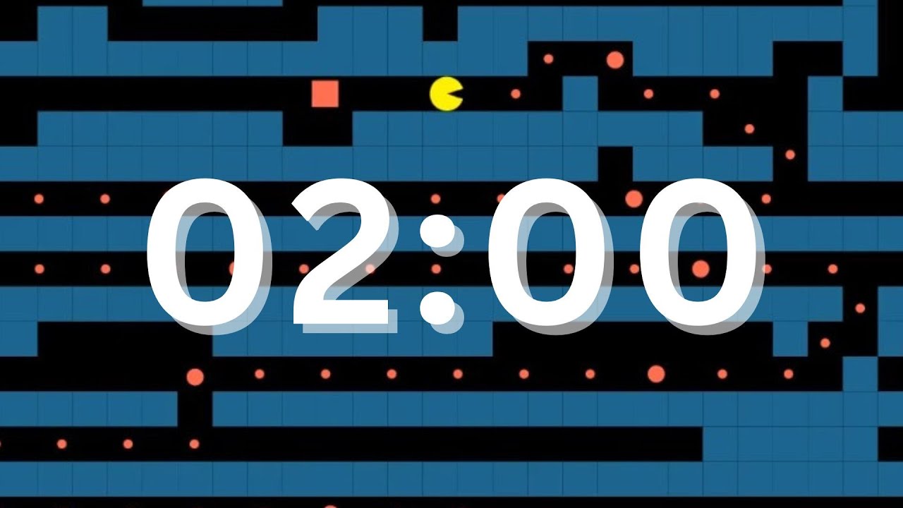 2 Minute Timer - Retro Arcade Animation - 120 Second Countdown - YouTube