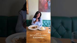 How to Eat with your HAND ELEGANTLY! #funny #etiquette #elegance