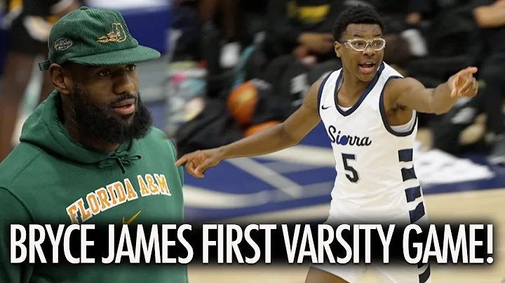 BRYCE JAMES FIRST SIERRA CANYON VARSITY GAME IN FR...