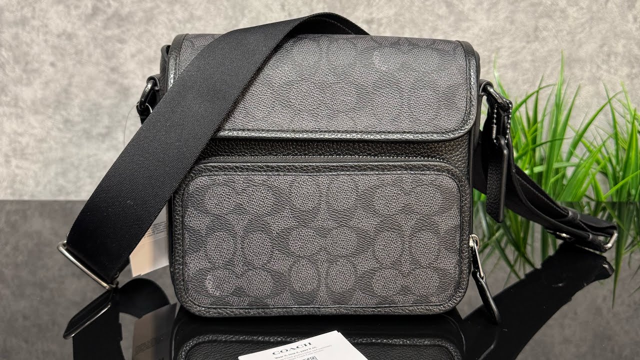 COACH サリバン フラップ C9871 美品 Распаковка сумки COACH Sullivan Flap Crossbody In Signature Canvas